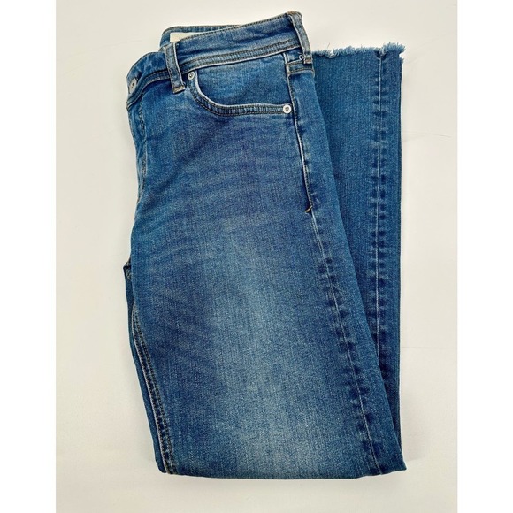 Anthropologie Pilcro and the letterpress slim straight jeans size 27 raw hem - Picture 7 of 9